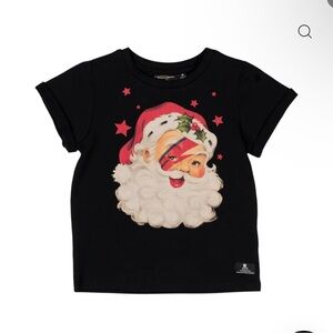 Rock Your Baby Black Santa Tee